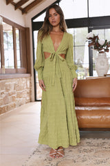 Forever Moments Maxi Dress Green