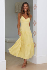 Summer Sun Maxi Dress Yellow
