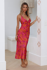 Frangipani Dreams Maxi Dress Pink