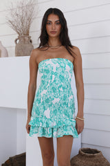 Vacation Time Mini Dress Green