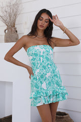 Vacation Time Mini Dress Green