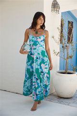 Aurora Lights Maxi Dress Blue