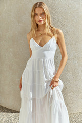 Delaney Maxi Dress White