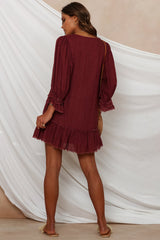Chaumon Dress Maroon