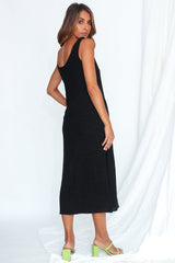 Crowded Midi Dress Black
