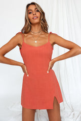 Cool Classic Dress Rust
