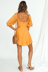 Riviera Dress Sunset Orange