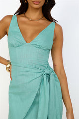 Coral Reefs Dress Sage
