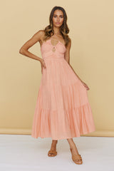At First Light Maxi Dress Peach