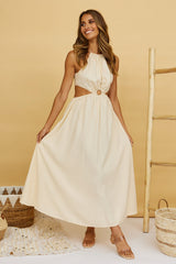 Aulma Maxi Dress Beige
