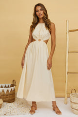Aulma Maxi Dress Beige