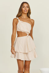 Edge Of Glory Dress Nude