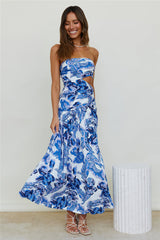 Sun Drenched Maxi Dress Blue