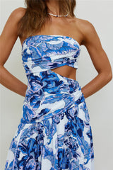 Sun Drenched Maxi Dress Blue