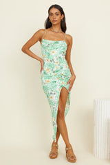 Under The Clouds Midi Dress Green