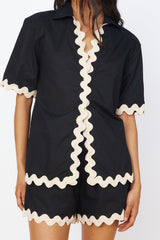 SEVEN WONDERS Harry Shirt Black