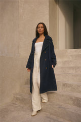 Taylah Trench Coat Denim