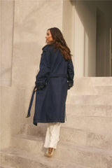 Taylah Trench Coat Denim