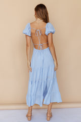 Serendipitous Moments Maxi Dress Blue