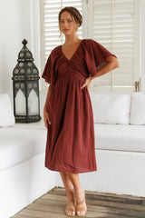Summertime Lover Maxi Dress Brown