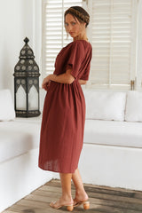 Summertime Lover Maxi Dress Brown