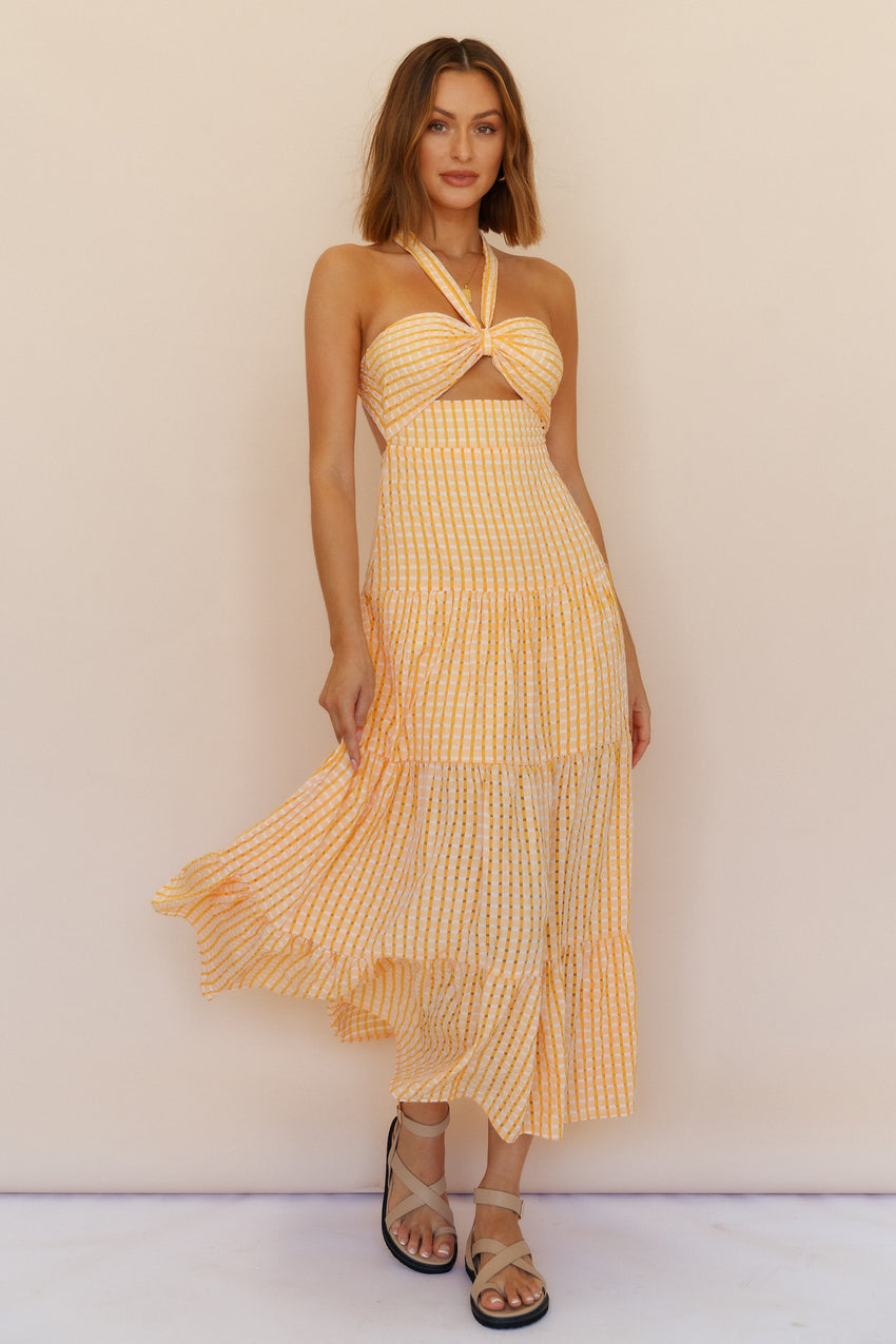 Words Of Glory Maxi Dress Orange
