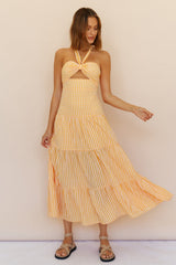 Words Of Glory Maxi Dress Orange