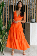 Freedom Within Maxi Dress Orange