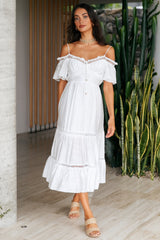 Hard To Resist Maxi Dress White