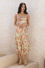 Ocean Breeze Midi Dress Green