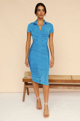 Another Day Midi Dress Blue