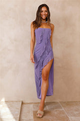 Celestial Wonder Mesh Maxi Dress Purple