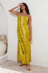 LE SALTY Ava Shift Midi Dress Golden