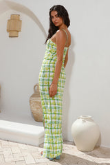 LE SALTY Skylar Shift Midi Dress Tropicale