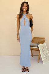 First Love Story Maxi Dress Blue