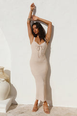 Come Back To Me Maxi Dress Beige