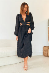 Neo Paradise Maxi Dress Black