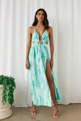Poolside Chill Maxi Dress Green