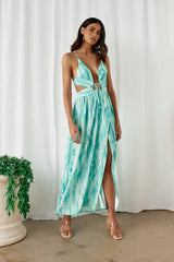 Poolside Chill Maxi Dress Green