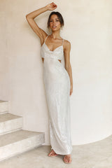 Icy Summit Maxi Dress Champagne