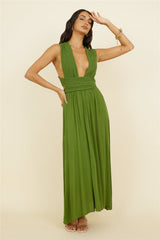 By The Ocean Midi Dress Green