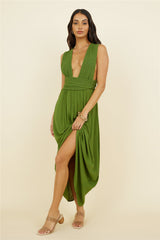 By The Ocean Midi Dress Green