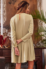 Moroccan Rose Dress Pistachio