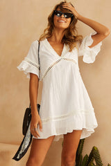 Lightning Bolt Dress White