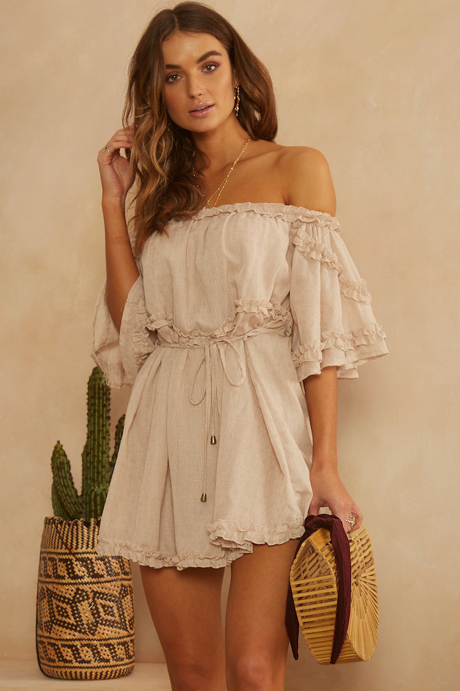 If You Wait Dress Beige