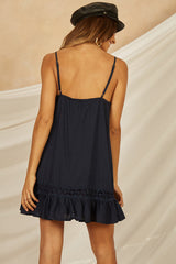 Diving Down Dress Navy