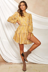 Star Child Dress Yellow