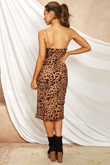 Feeling Feline Midi Dress Leopard