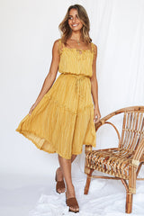 Galleria Midi Dress Mustard
