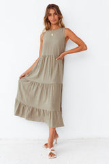 Tundra Maxi Dress Khaki